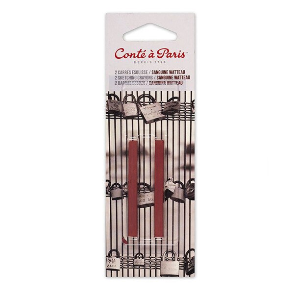 Conte Sketching Crayons Sanguine Watteau 2 Pack